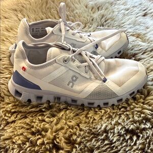 On Running Sneakers in White and Light Gray